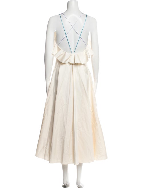 Anna October Square Neckline Midi Length Dress