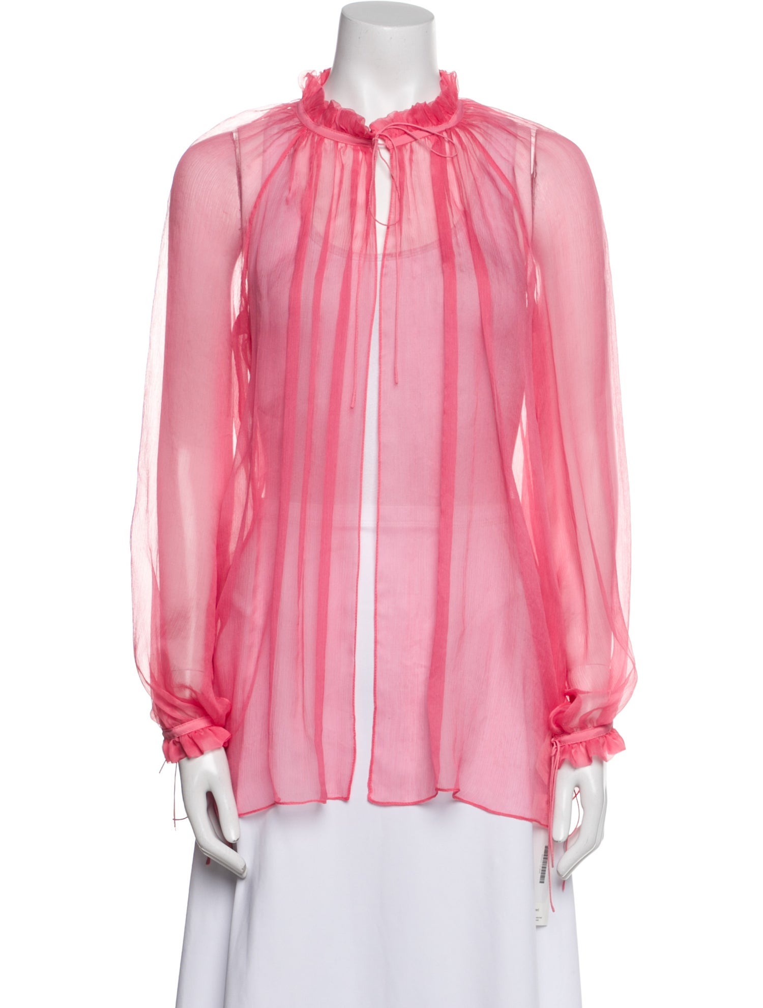 Anna October Silk Mock Neck Blouse