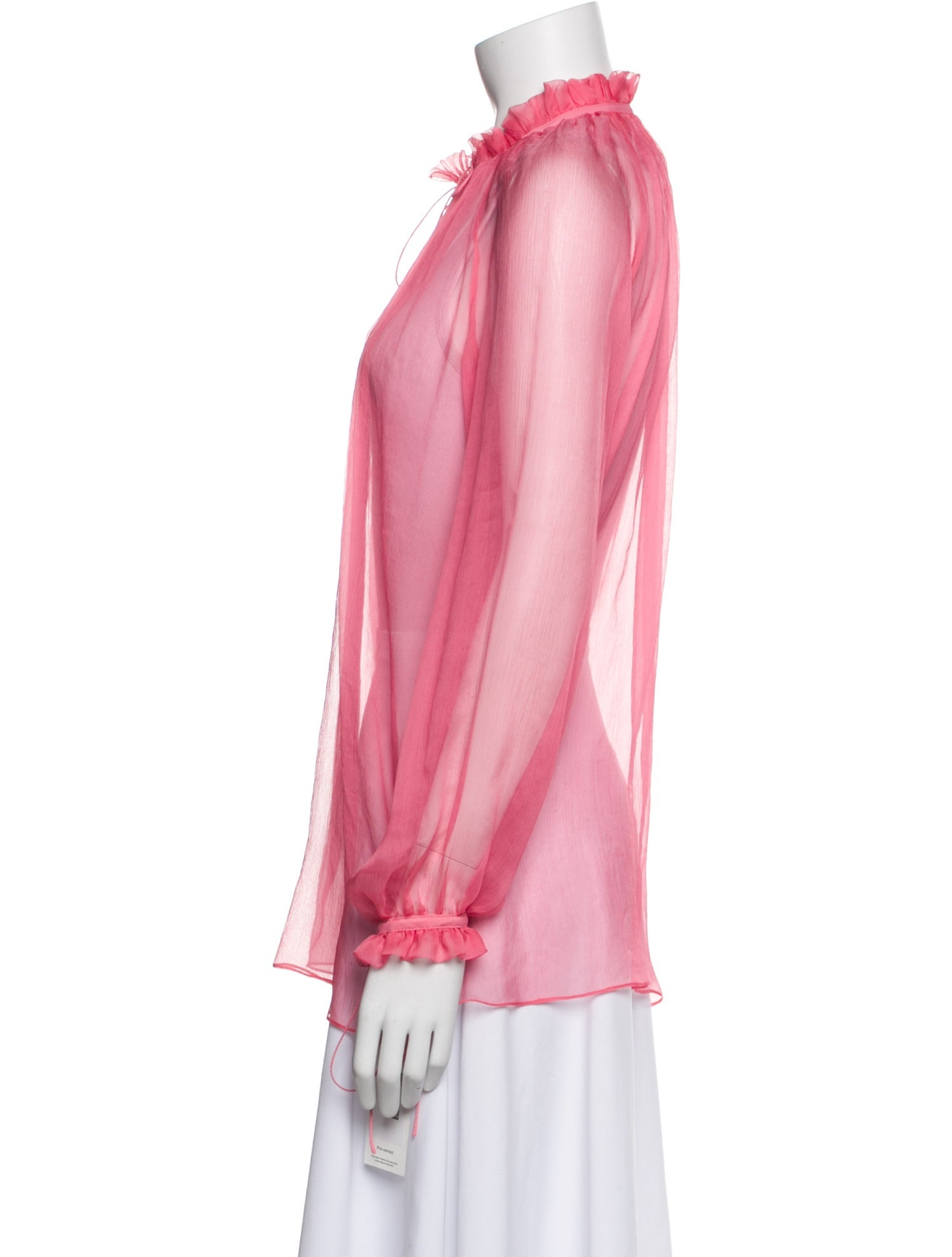 Anna October Silk Mock Neck Blouse