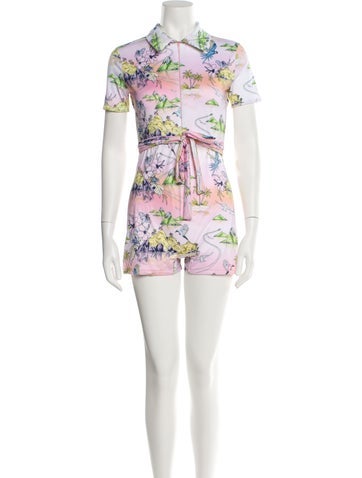 Oceanus Jumpsuits and Rompers Printed Romper M