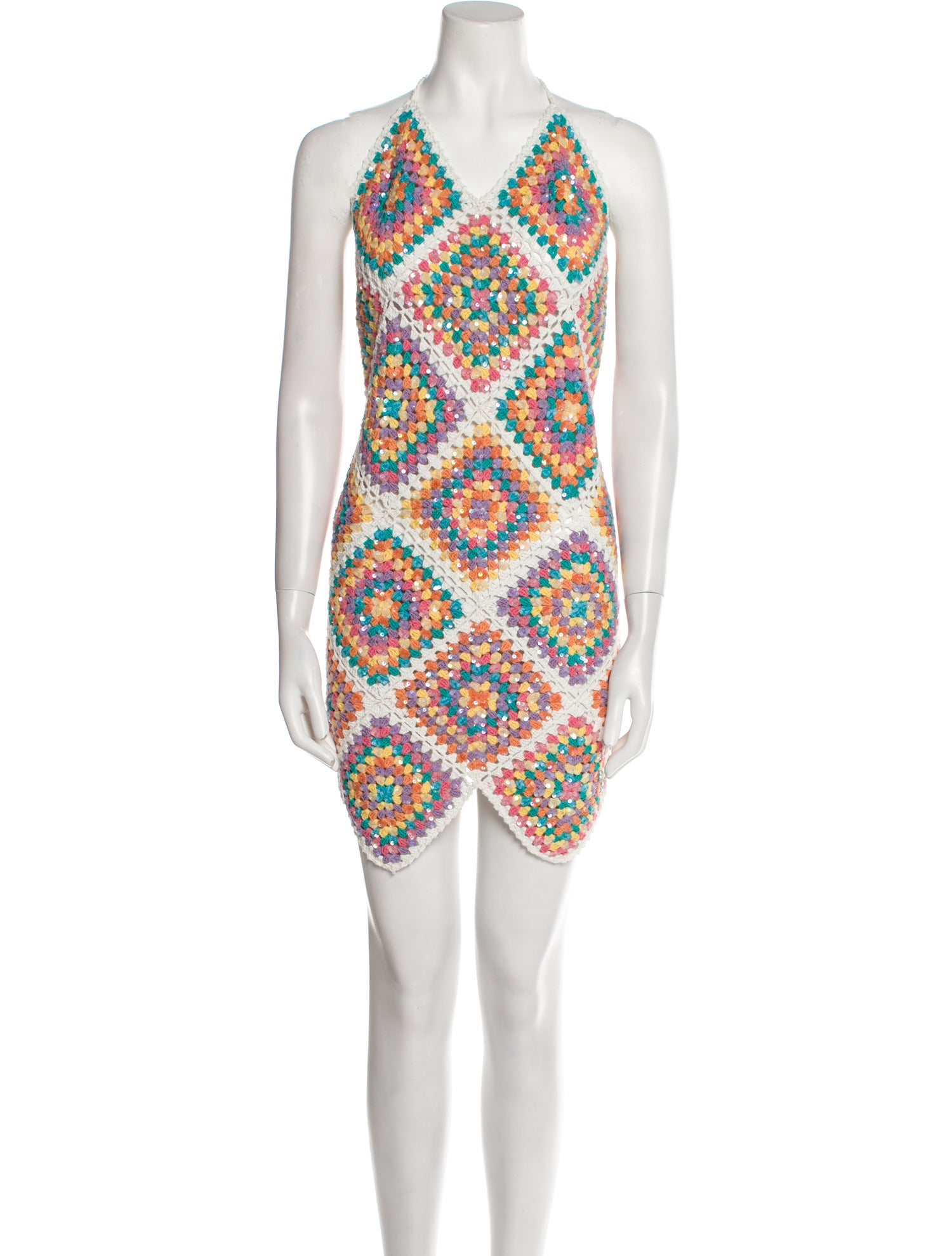 Oceanus Printed Mini Dress