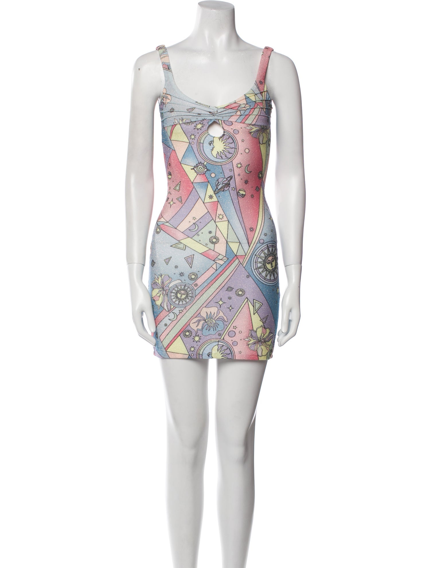 Oceanus Printed Long Dress