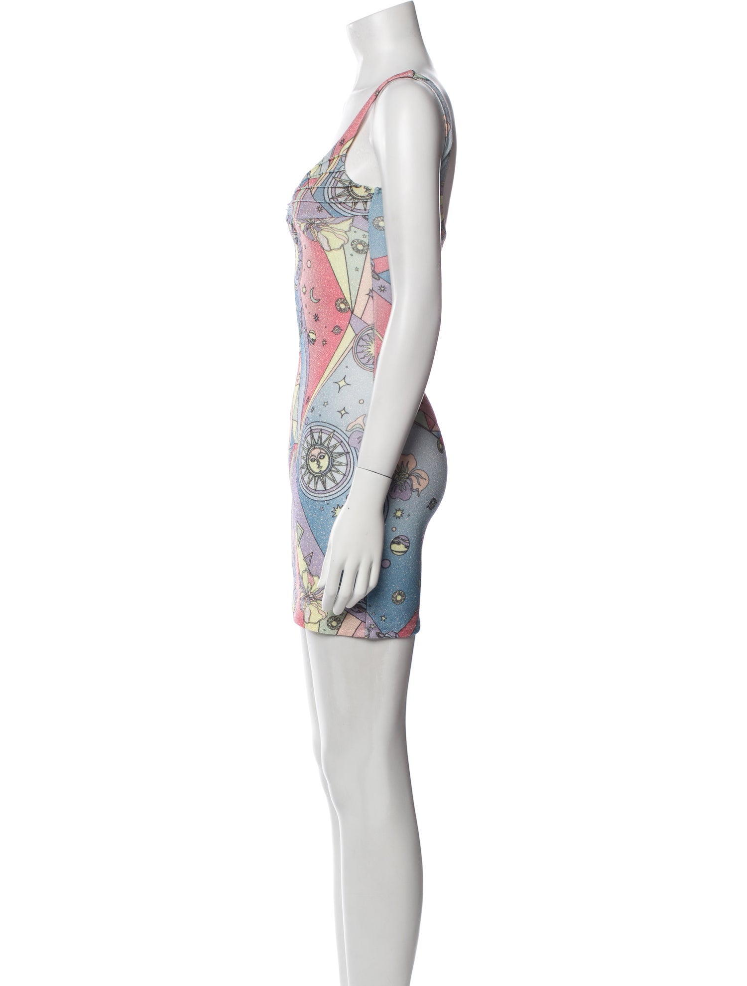 Oceanus Printed Long Dress