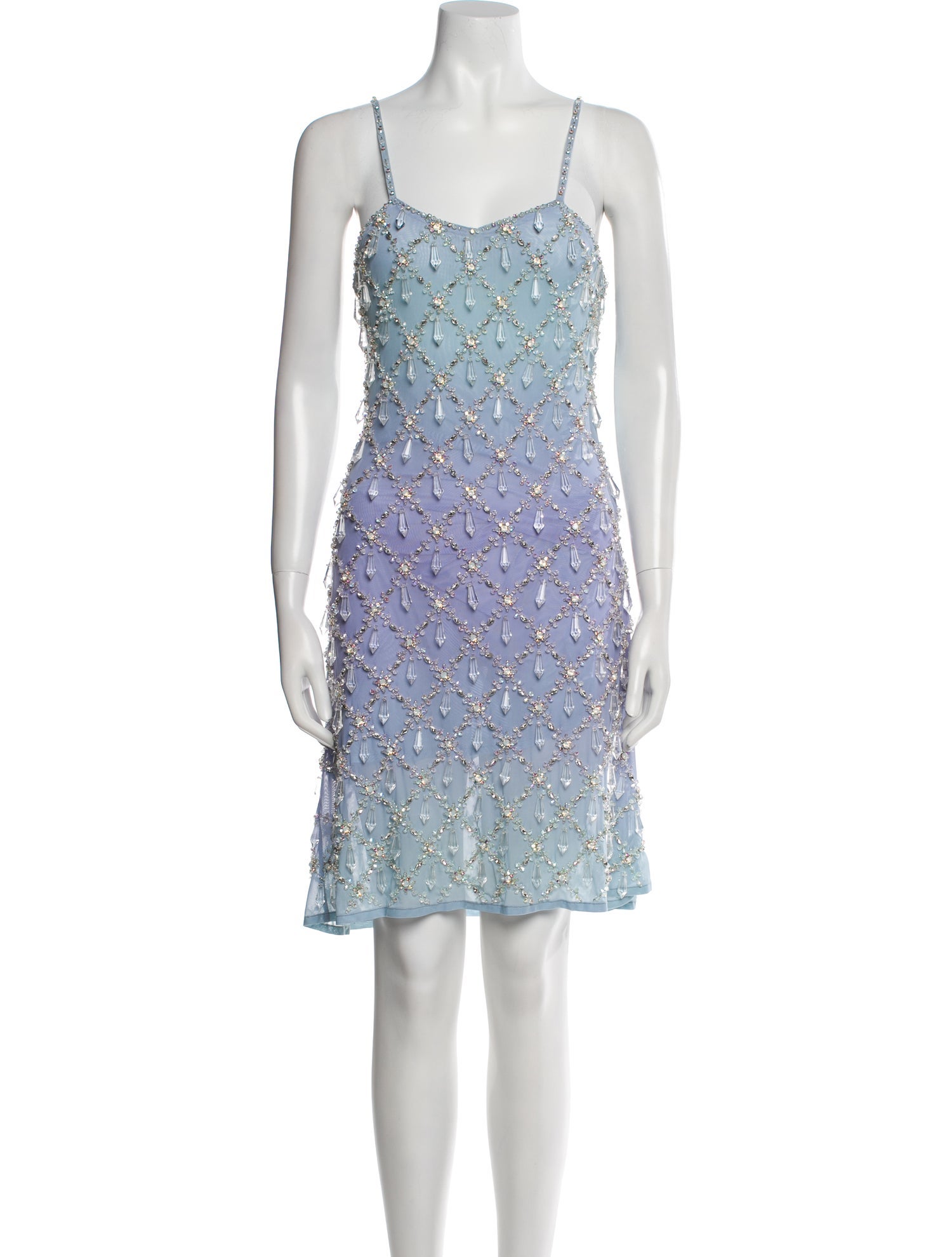 Oceanus Mesh Mini Dress