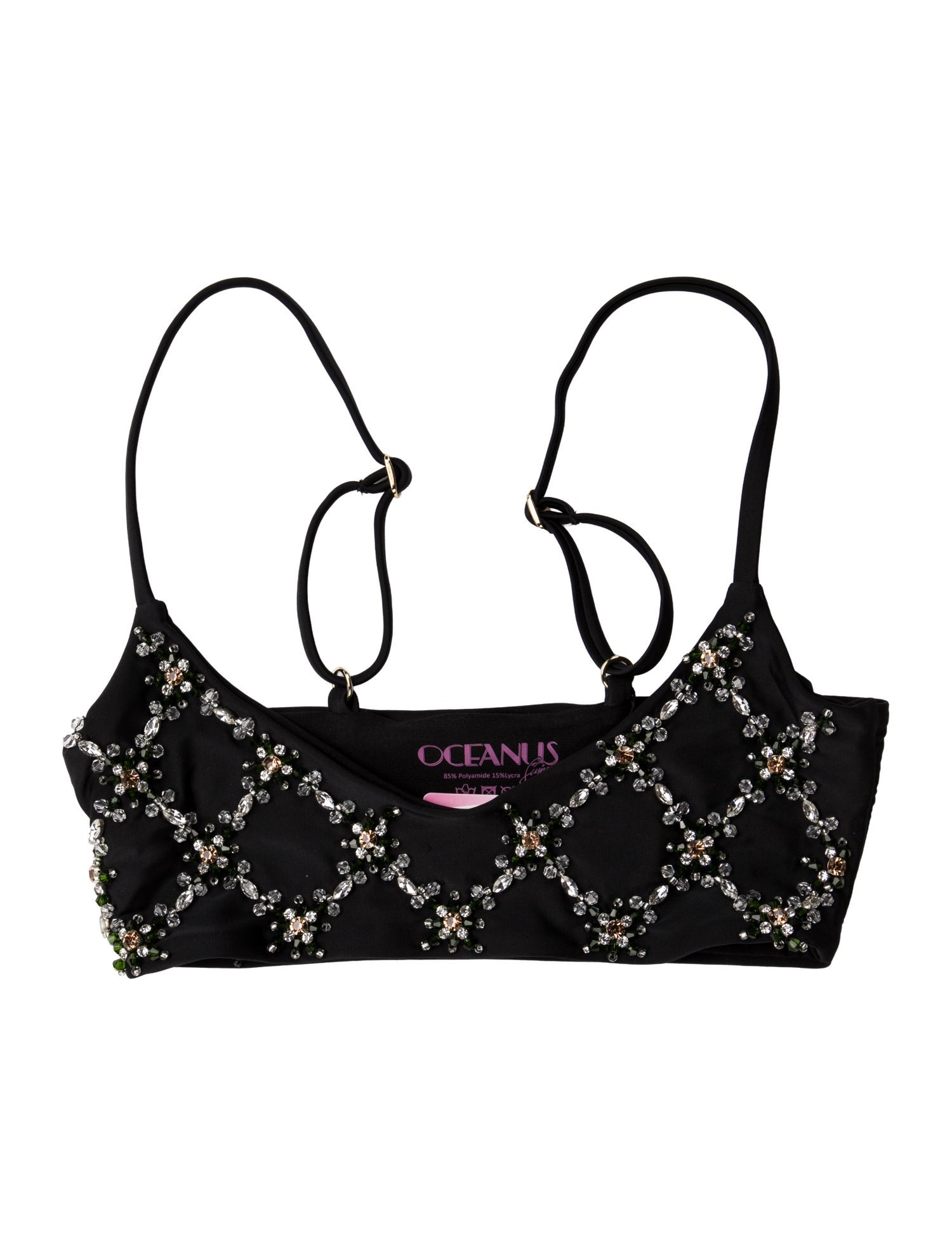 Oceanus Crystal Embellishments Top w/ Tags