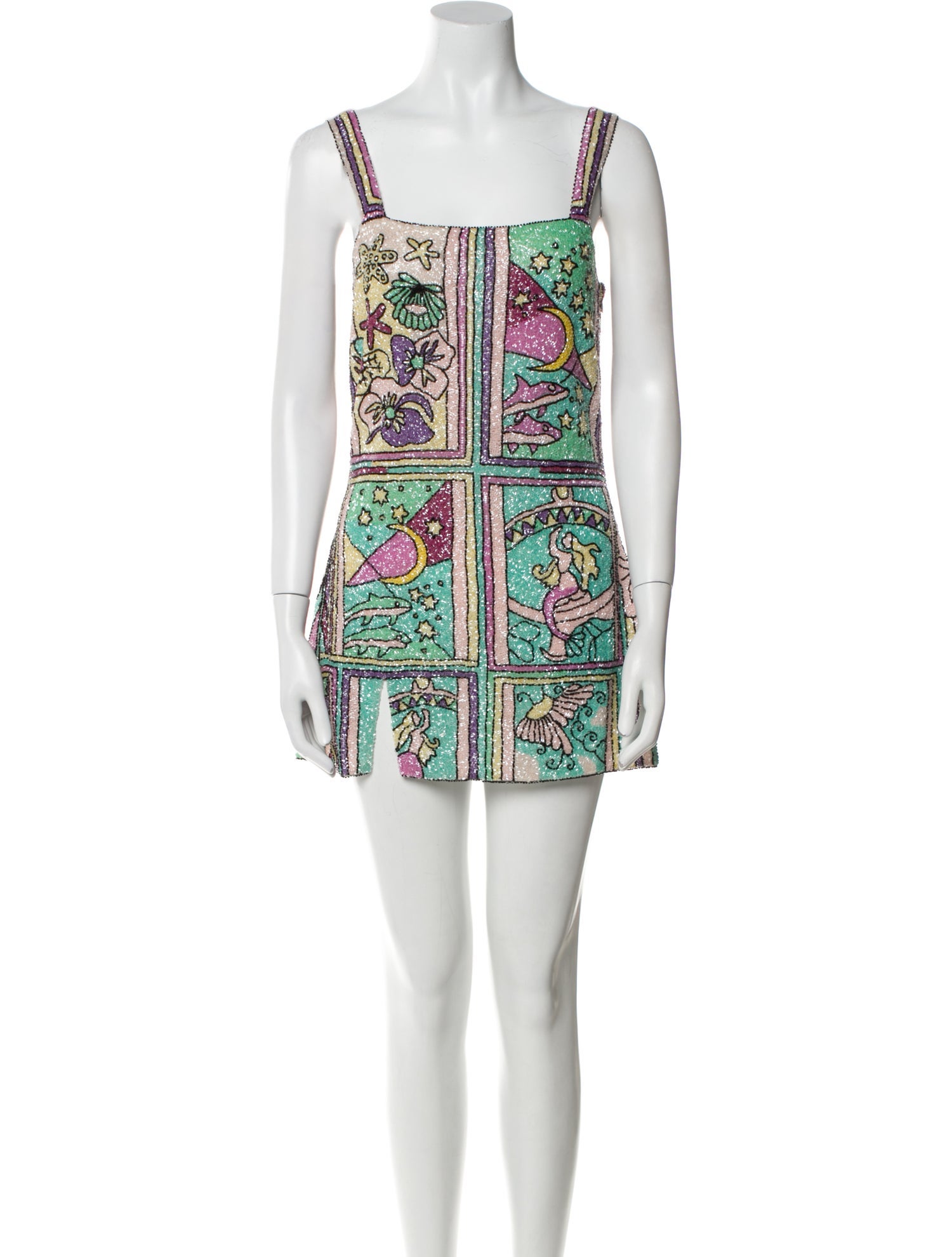 Oceanus Nylon Mini Dress w/ Tags