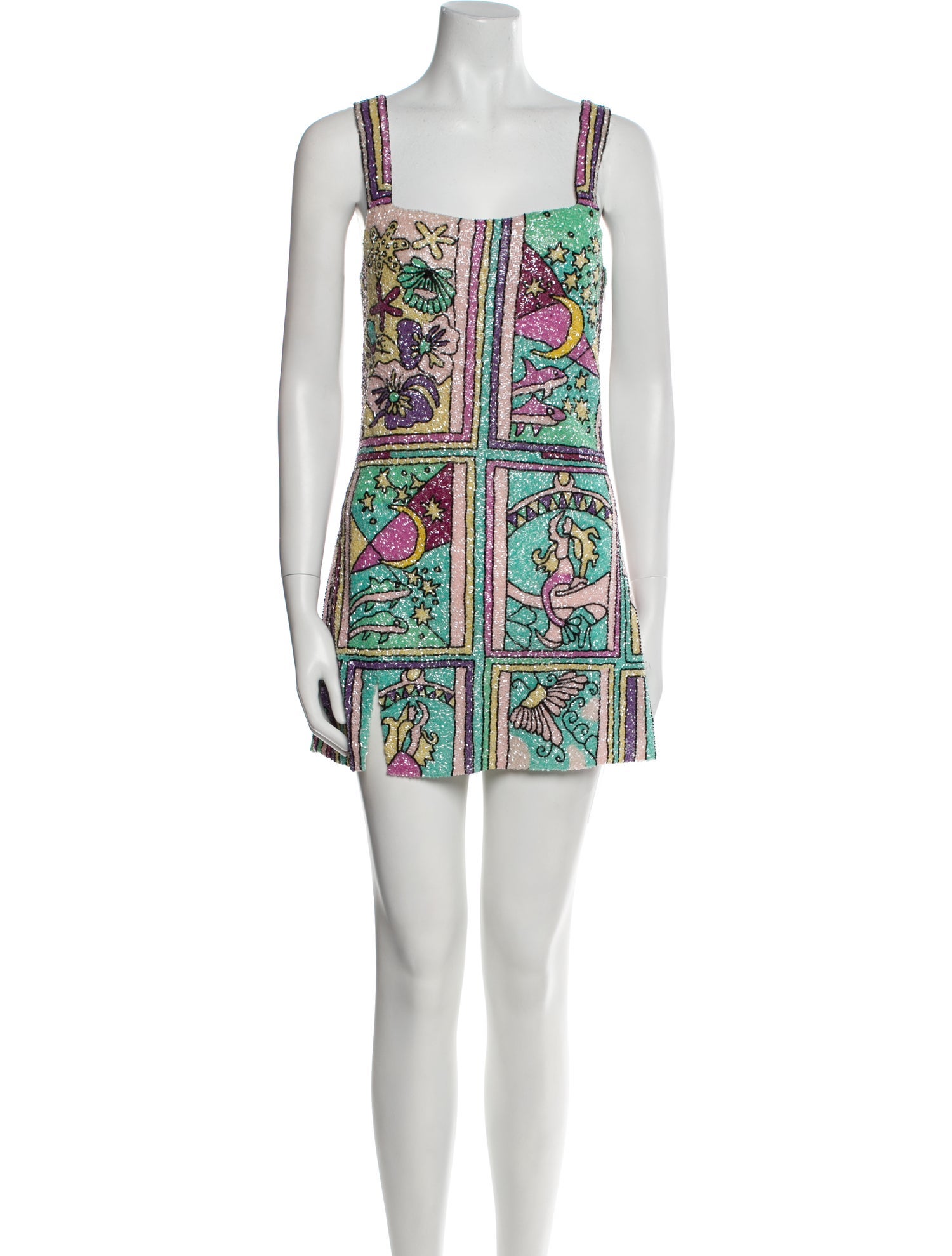 Oceanus Nylon Mini Dress