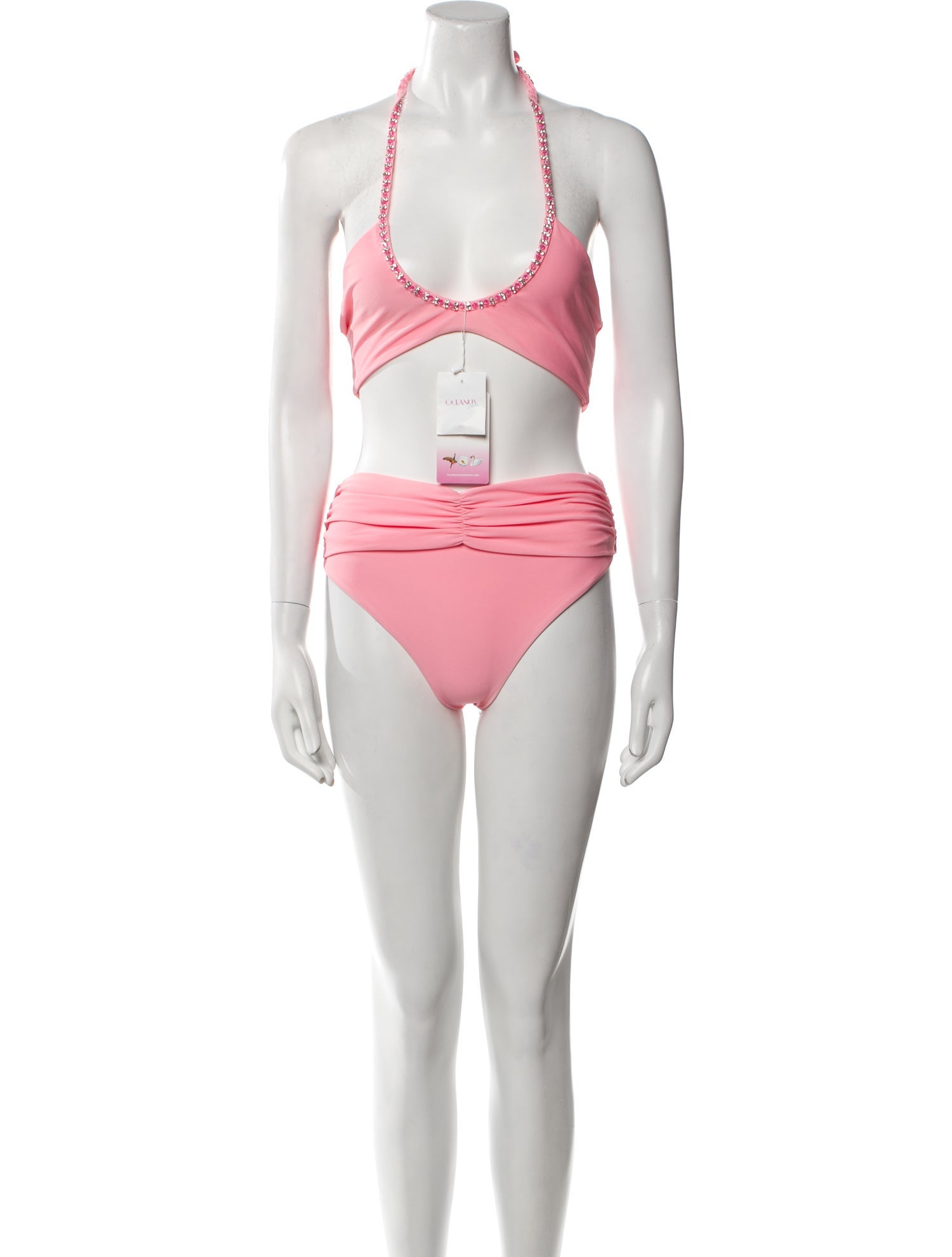 Oceanus Crystal Embellishments Bikini w/ Tags