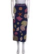 Oceanus Printed Midi Length Skirt