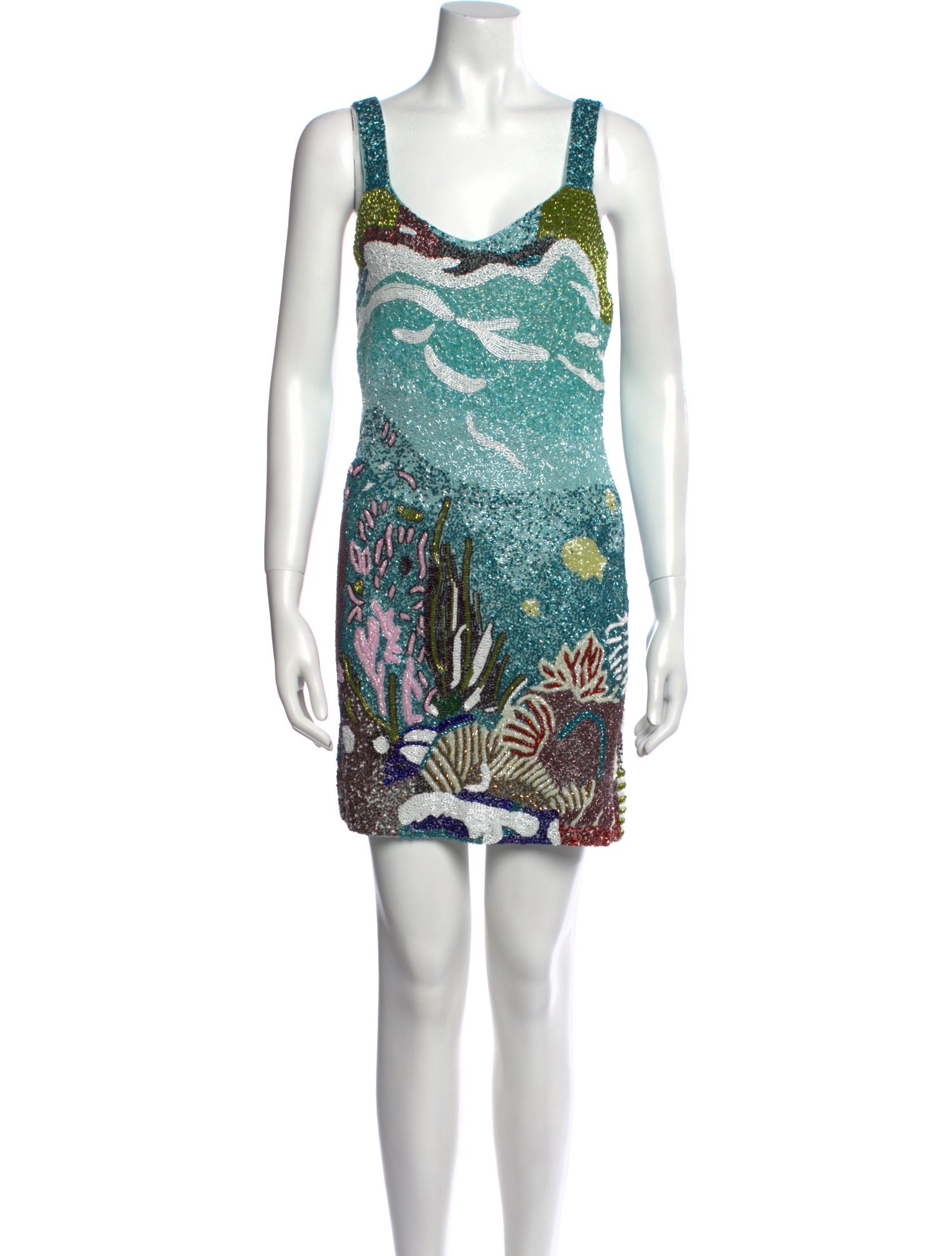 Oceanus Printed Mini Dress