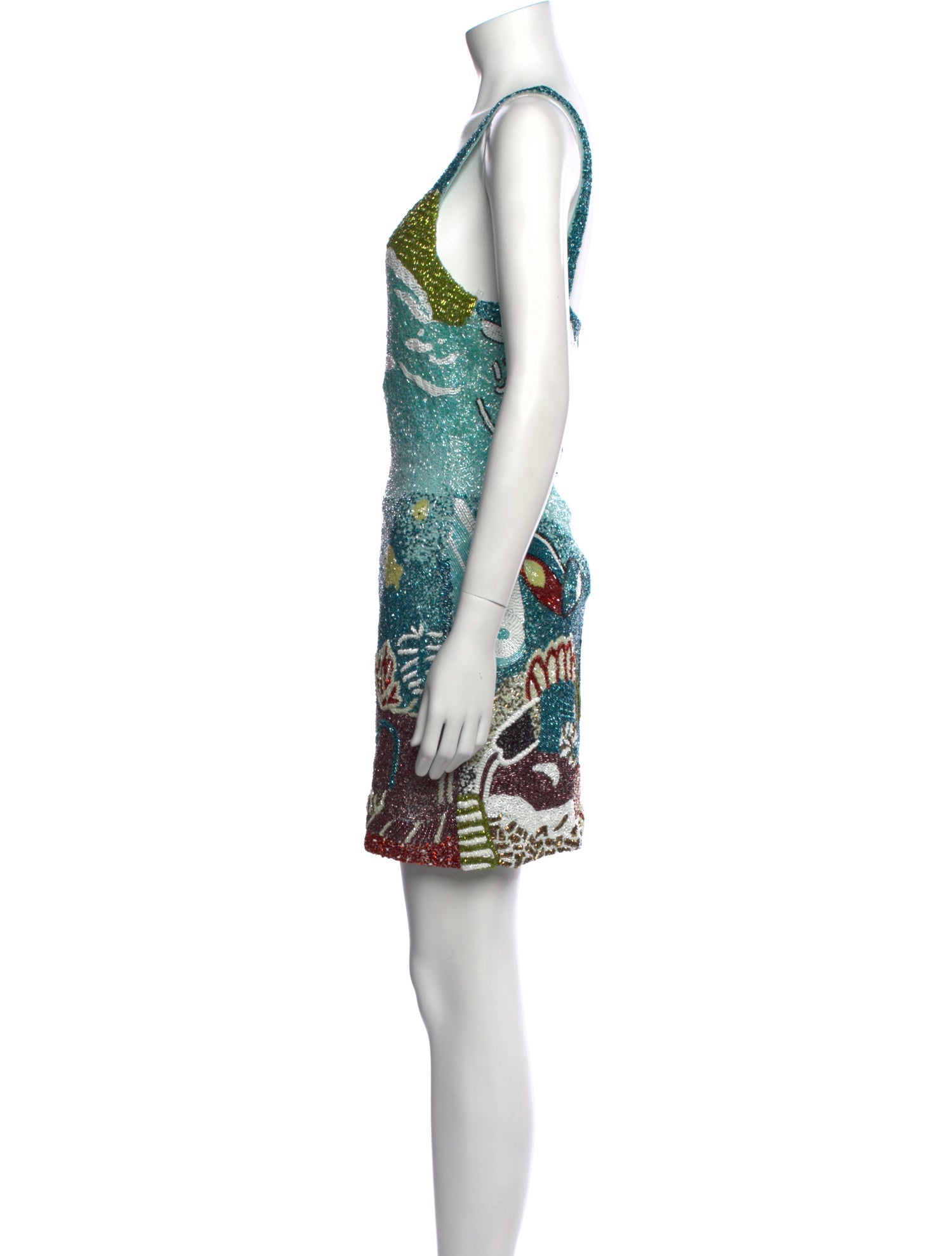 Oceanus Printed Mini Dress