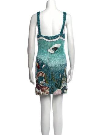 Oceanus Printed Mini Dress