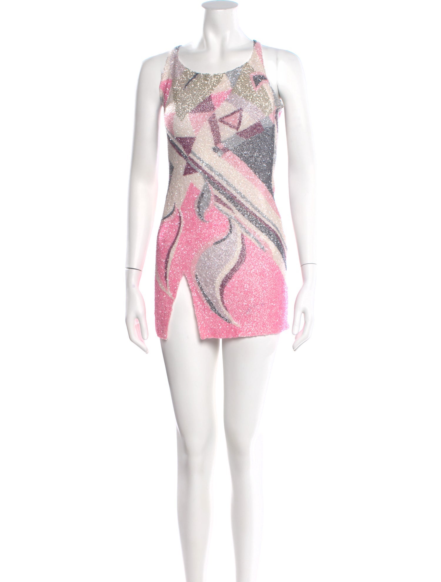 Oceanus Printed Mini Dress