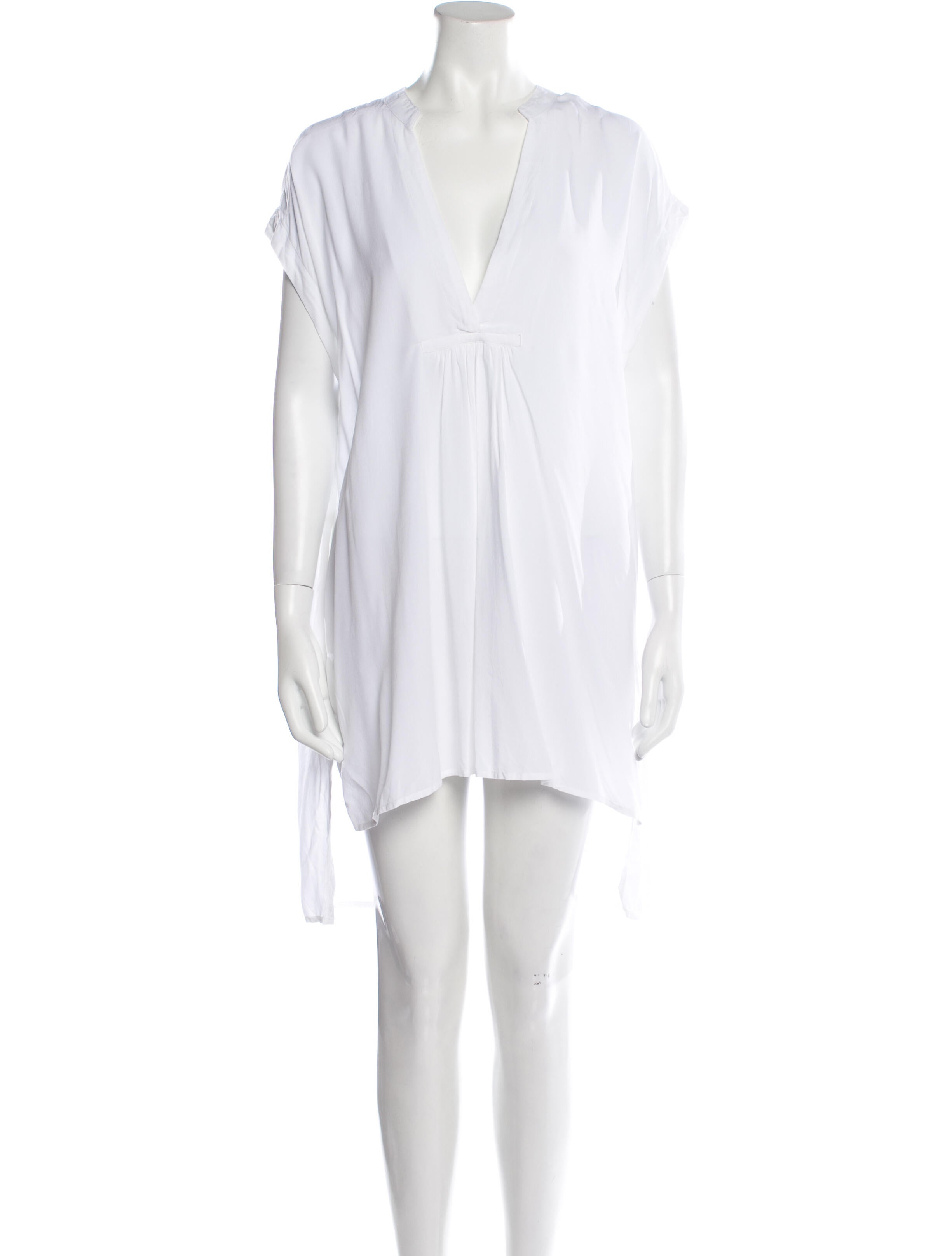 ocean+main Plunge Neckline Mini Dress