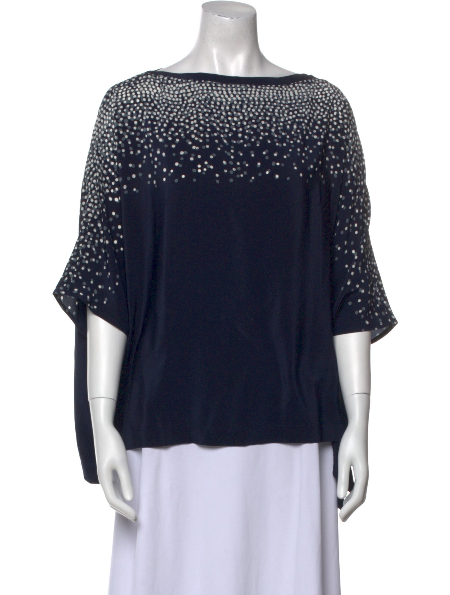 ocean+main Silk Bateau Neckline Blouse w/ Tags