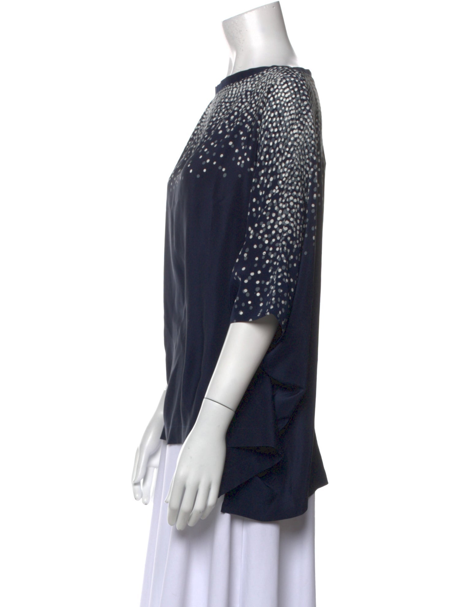 ocean+main Silk Bateau Neckline Blouse w/ Tags