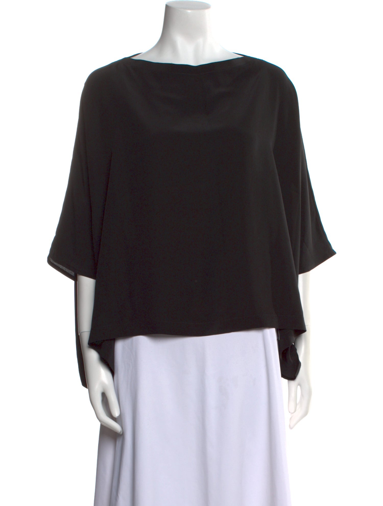 ocean+main Silk Bateau Neckline Blouse