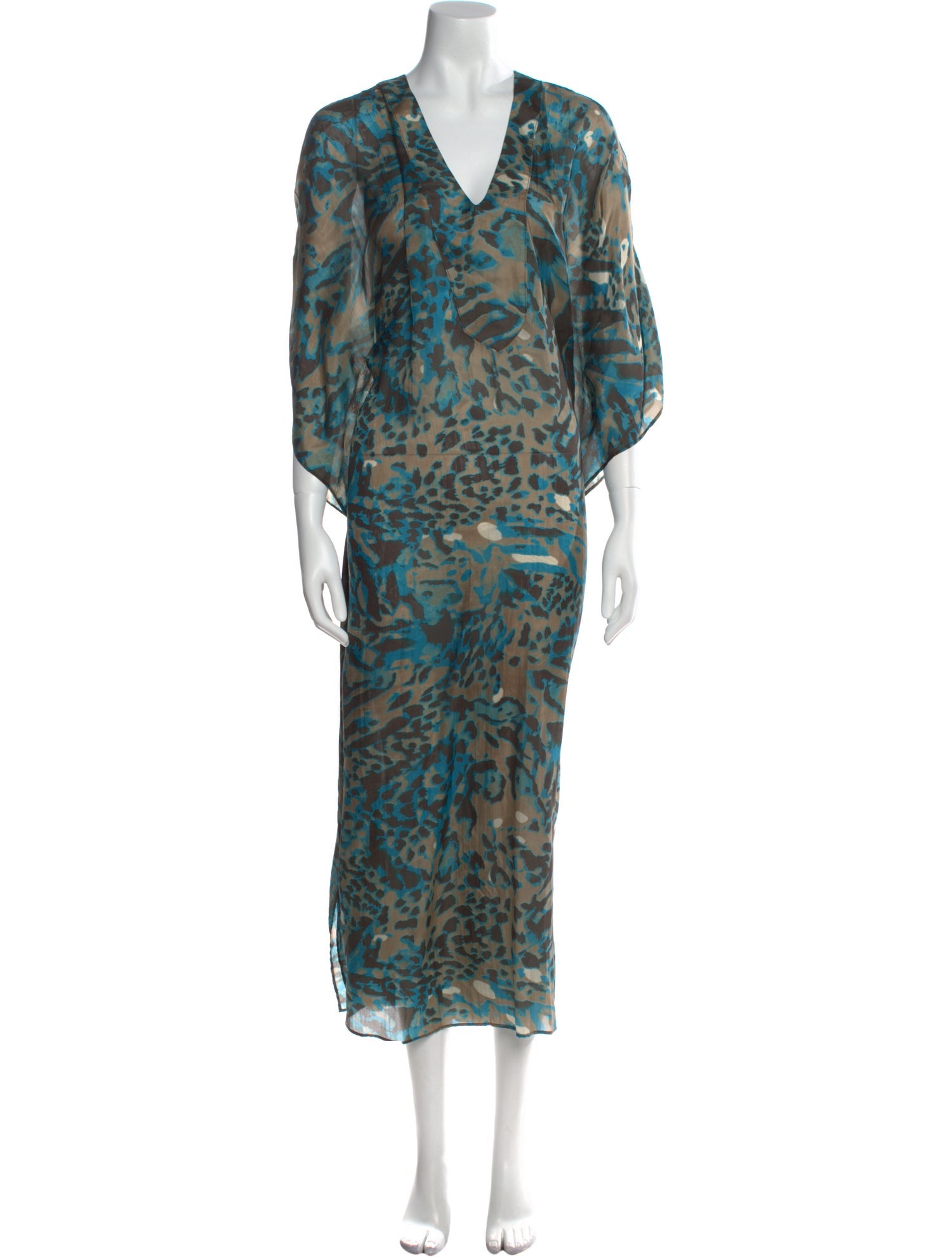 ocean+main Silk Long Dress