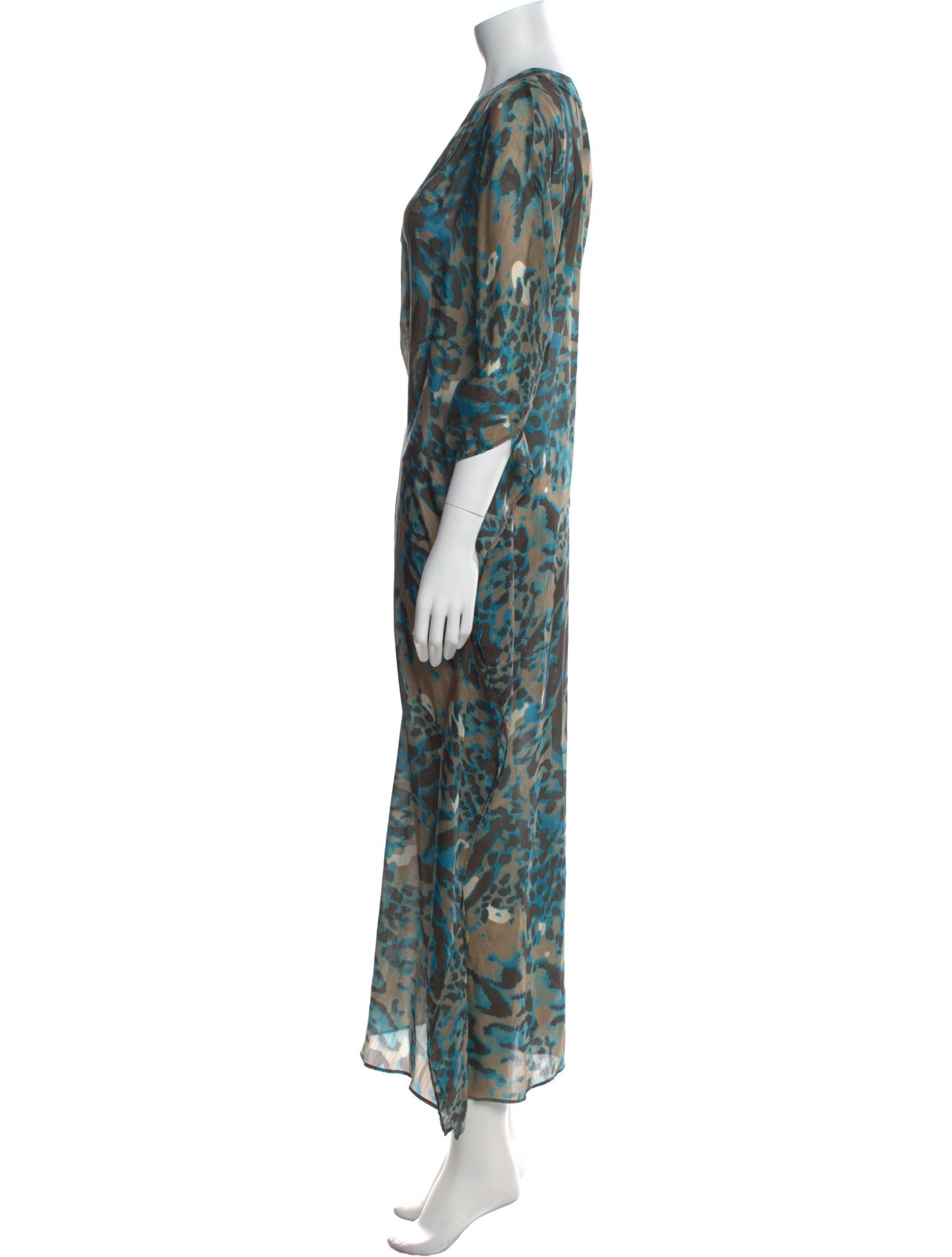 ocean+main Silk Long Dress