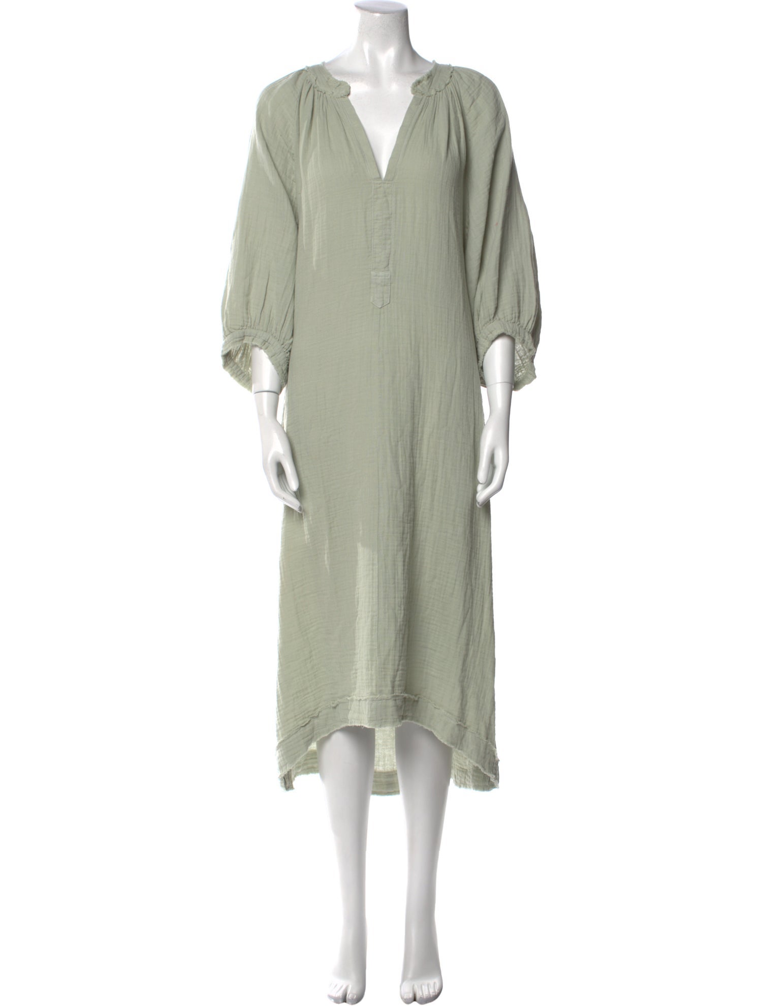 ocean+main V-Neck Midi Length Dress