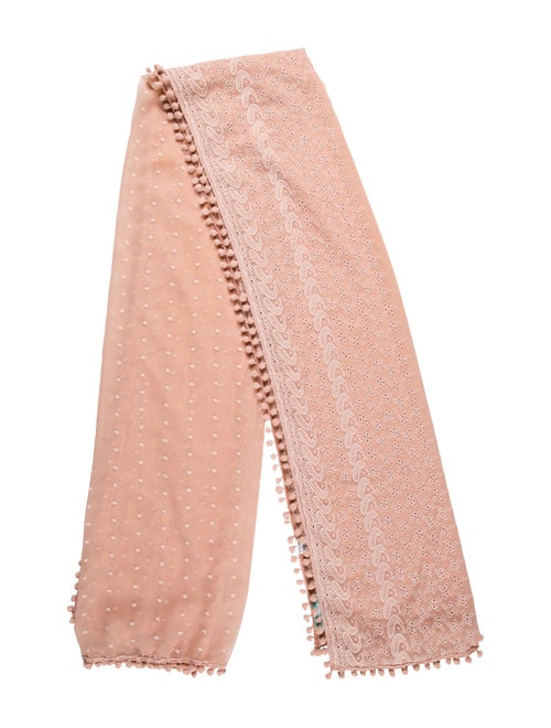 Melissa Odabash Swiss Dot Georgette Scarf