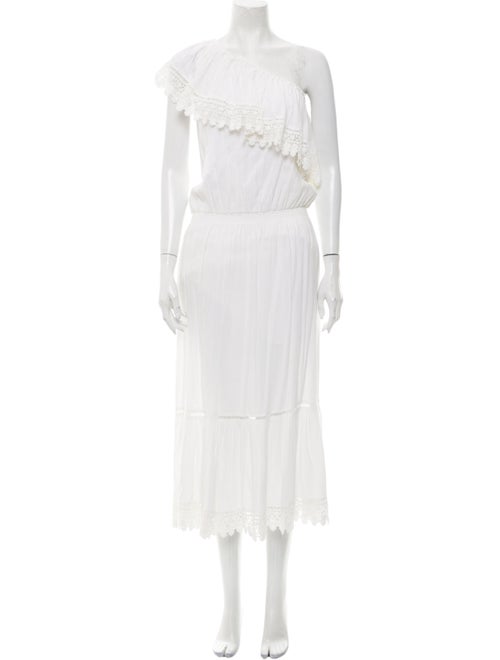 Melissa Odabash One-Shoulder Long Dress White