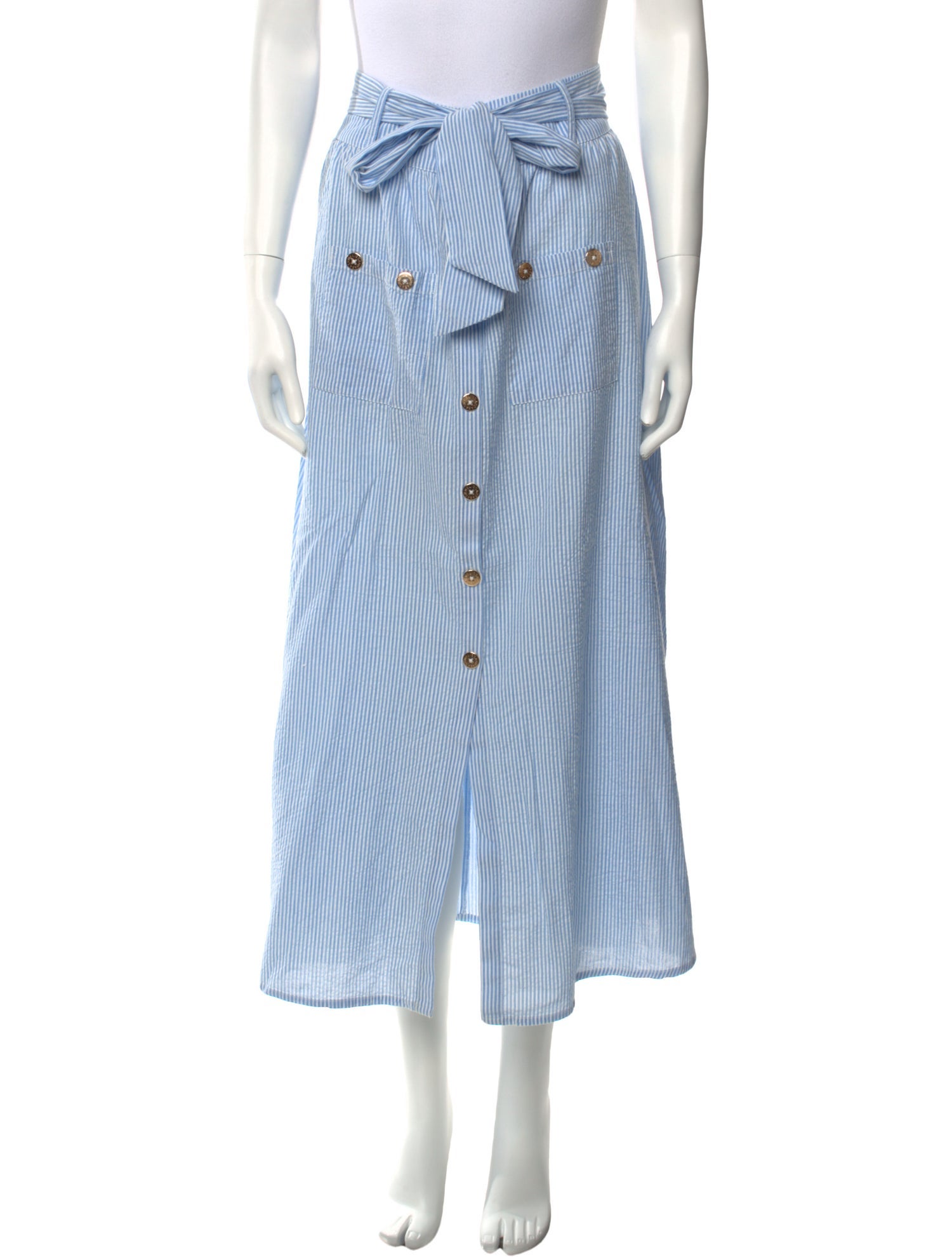 Melissa Odabash Striped Midi Length Skirt