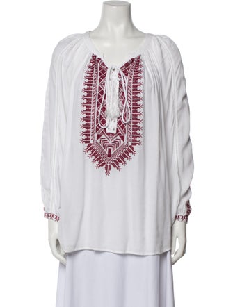 Melissa Odabash V-Neck Long Sleeve Tunic