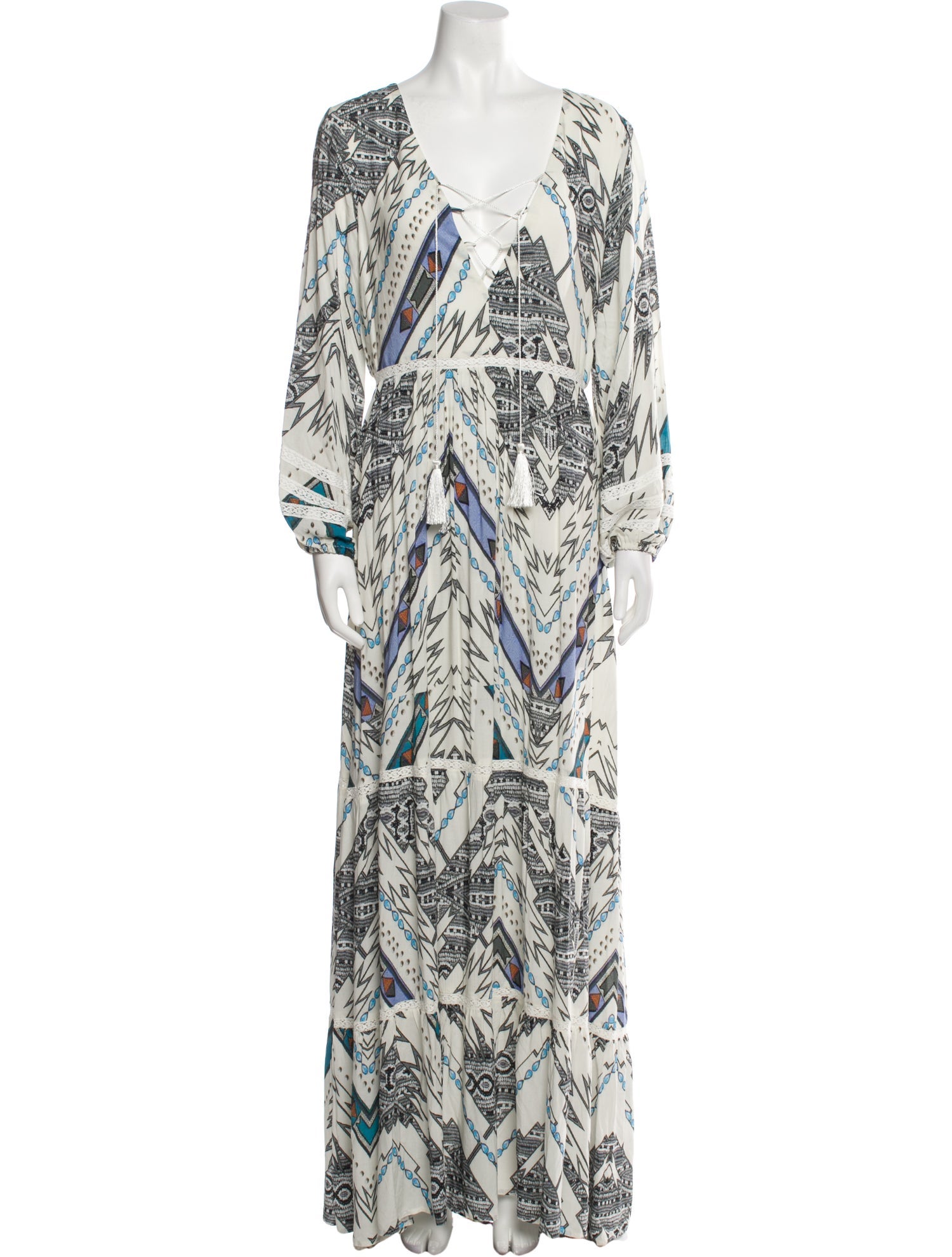 Melissa Odabash Printed Long Dress