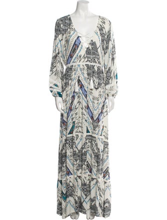 Melissa Odabash Printed Long Dress