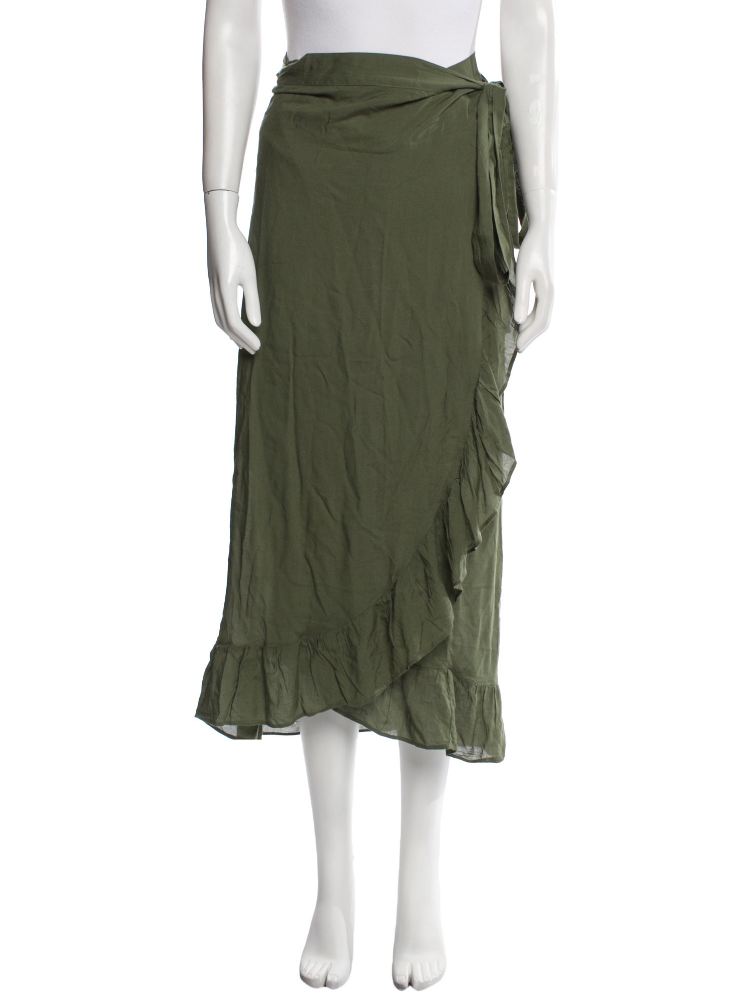 Melissa Odabash Silk Midi Length Skirt