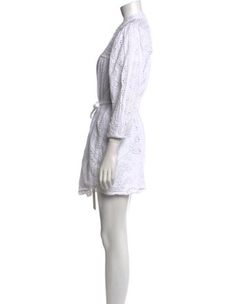 Melissa Odabash Mock Neck Mini Dress