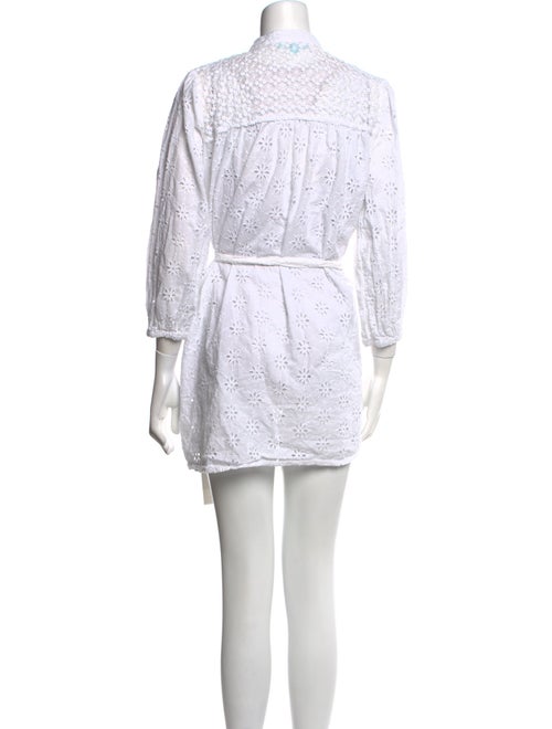 Melissa Odabash Mock Neck Mini Dress