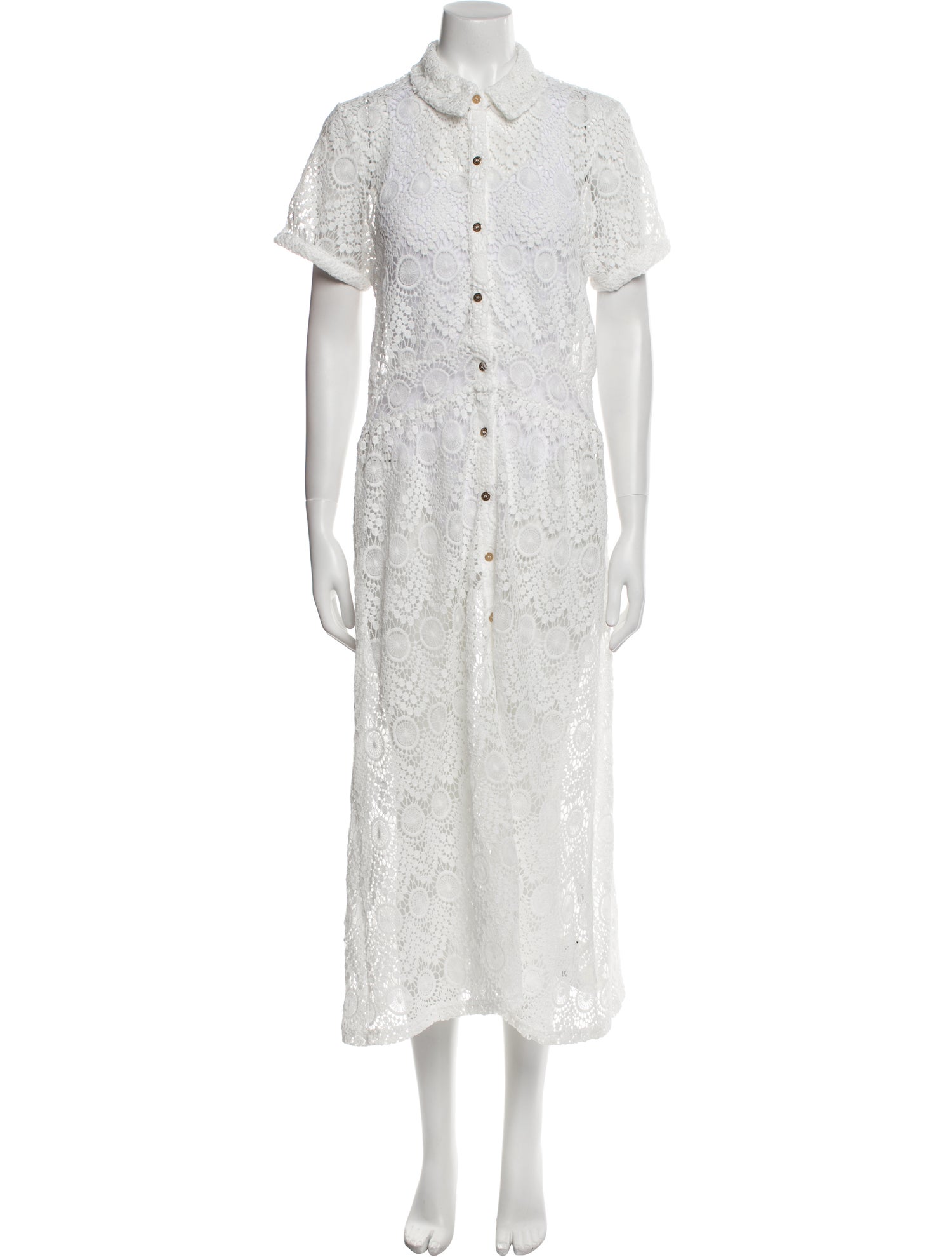 Melissa Odabash Lace Pattern Long Dress