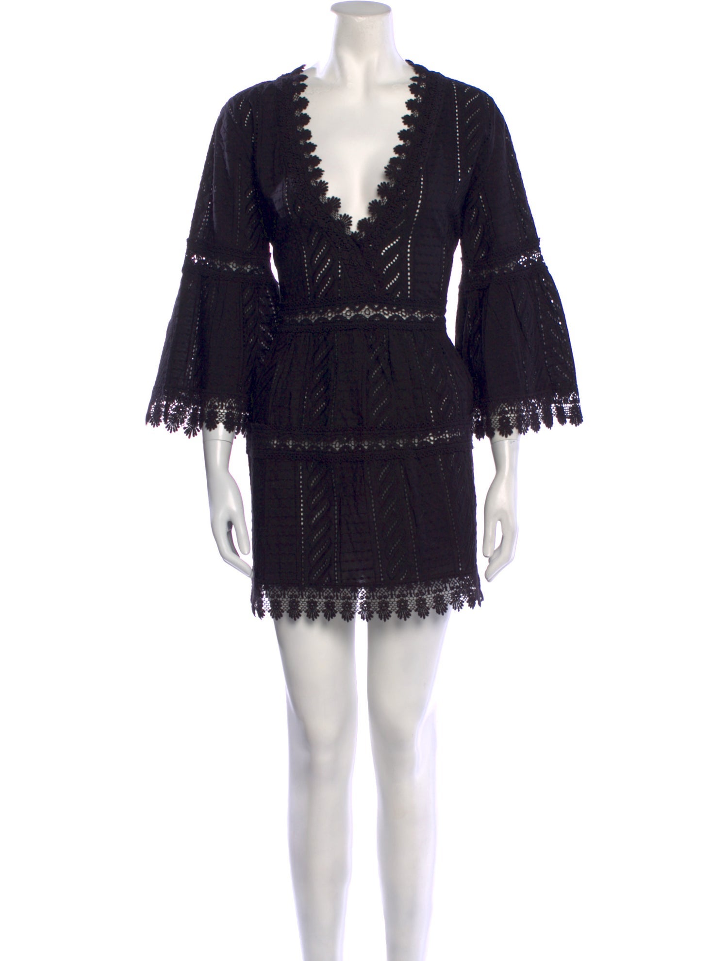 Melissa Odabash Plunge Neckline Mini Dress