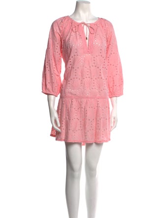 Melissa Odabash Scoop Neck Mini Dress