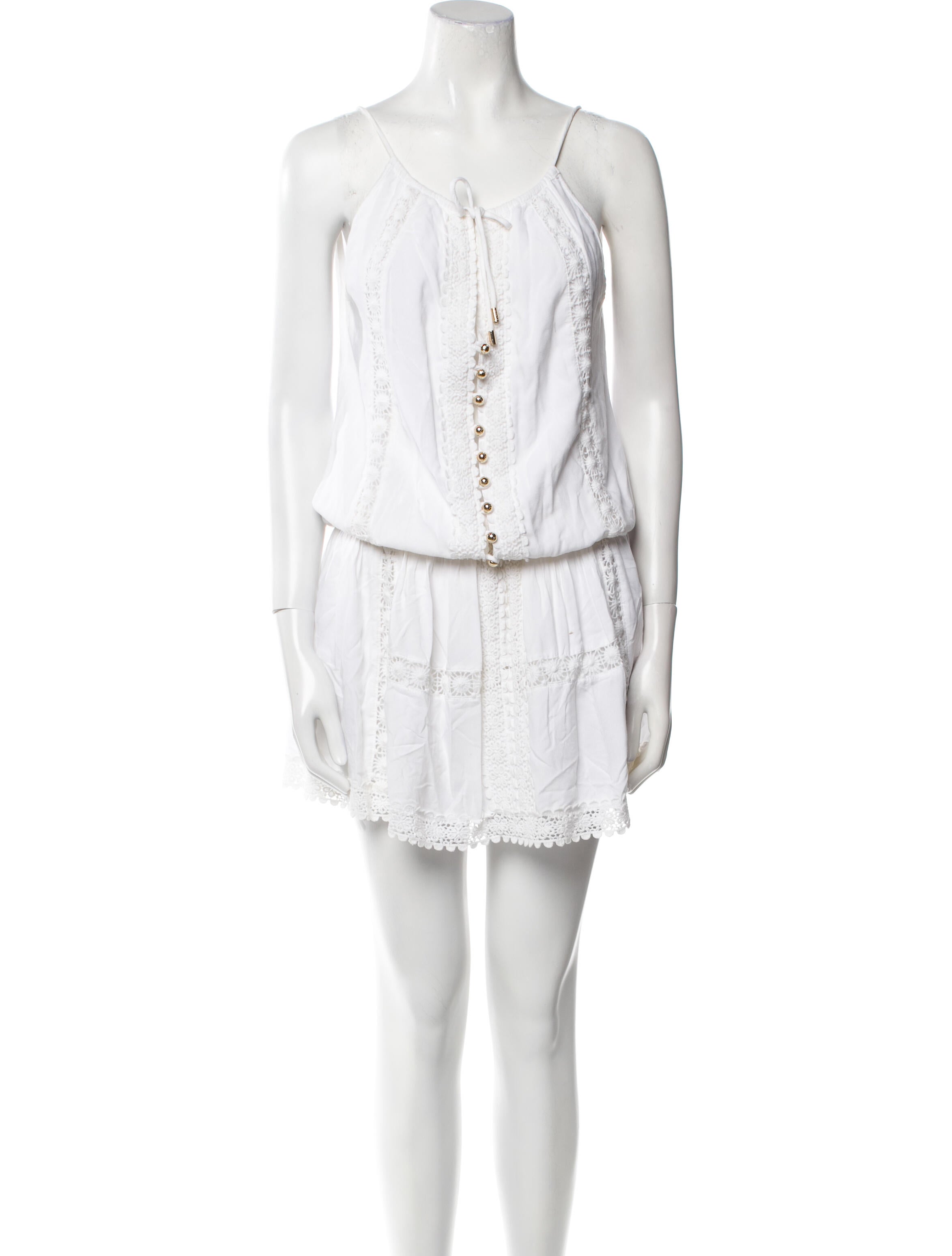 Melissa Odabash Scoop Neck Mini Dress