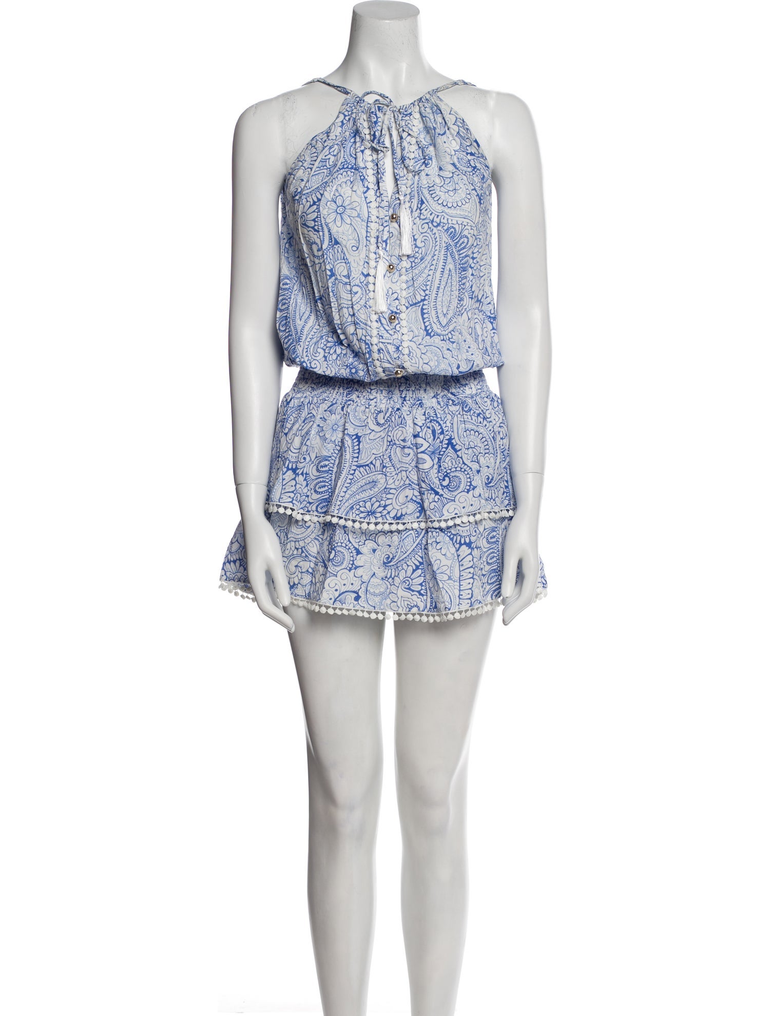 Melissa Odabash Paisley Print Mini Dress