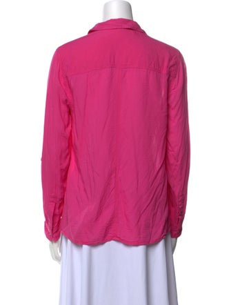 Melissa Odabash Long Sleeve Button-Up Top