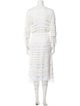 Melissa Odabash Patterned Fringe Trim Accent Robe