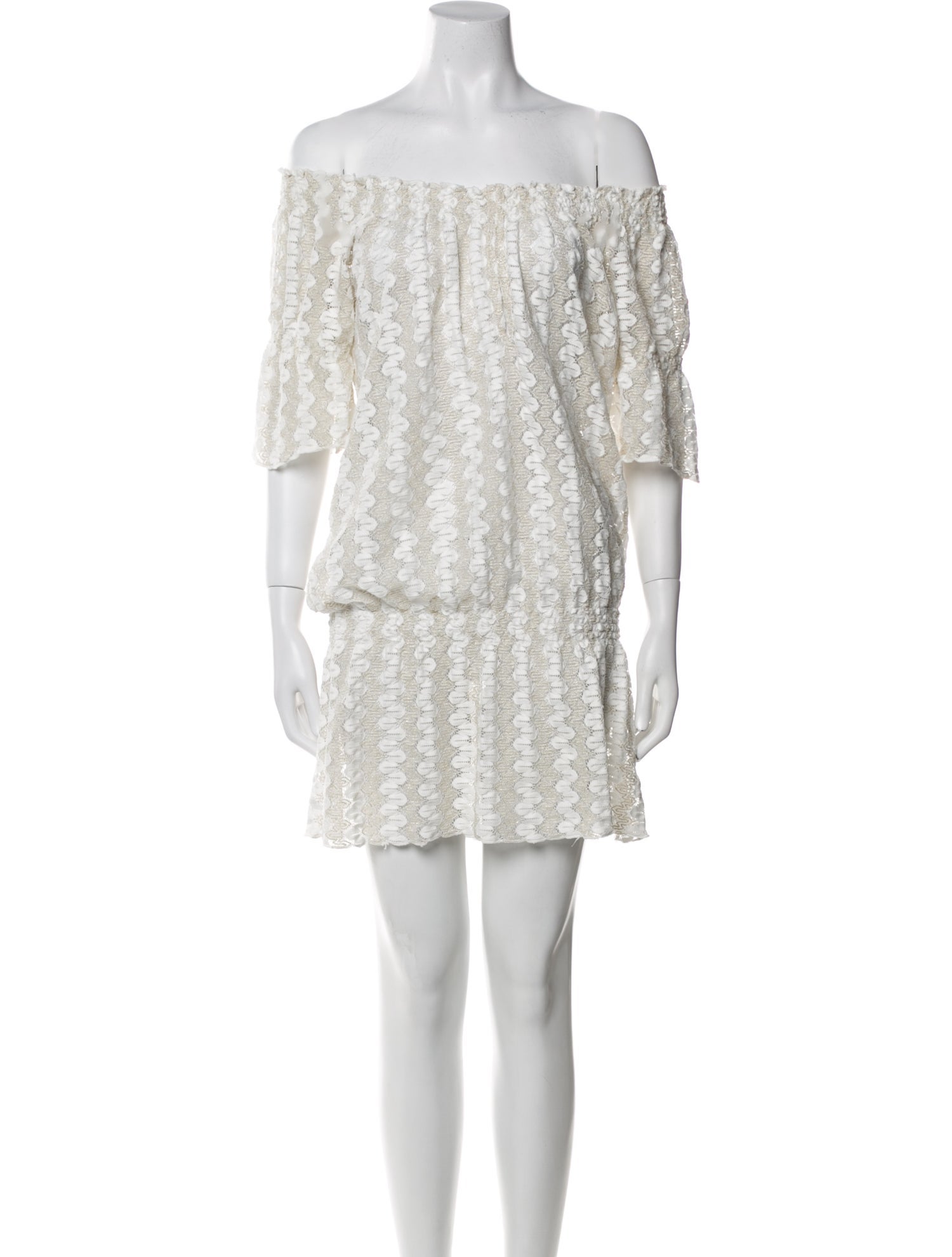 Melissa Odabash Off-The-Shoulder Mini Dress