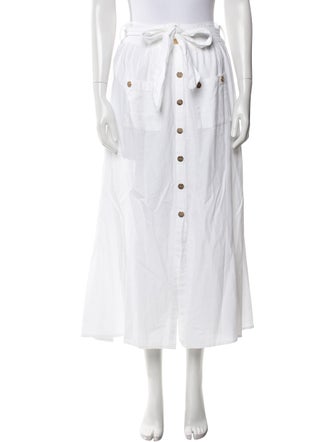 Melissa Odabash Ruffle Embellishment Midi Length Skirt