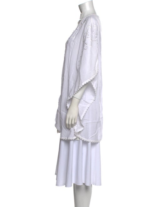 Melissa Odabash V-Neck Three-Quarter Sleeve Tunic