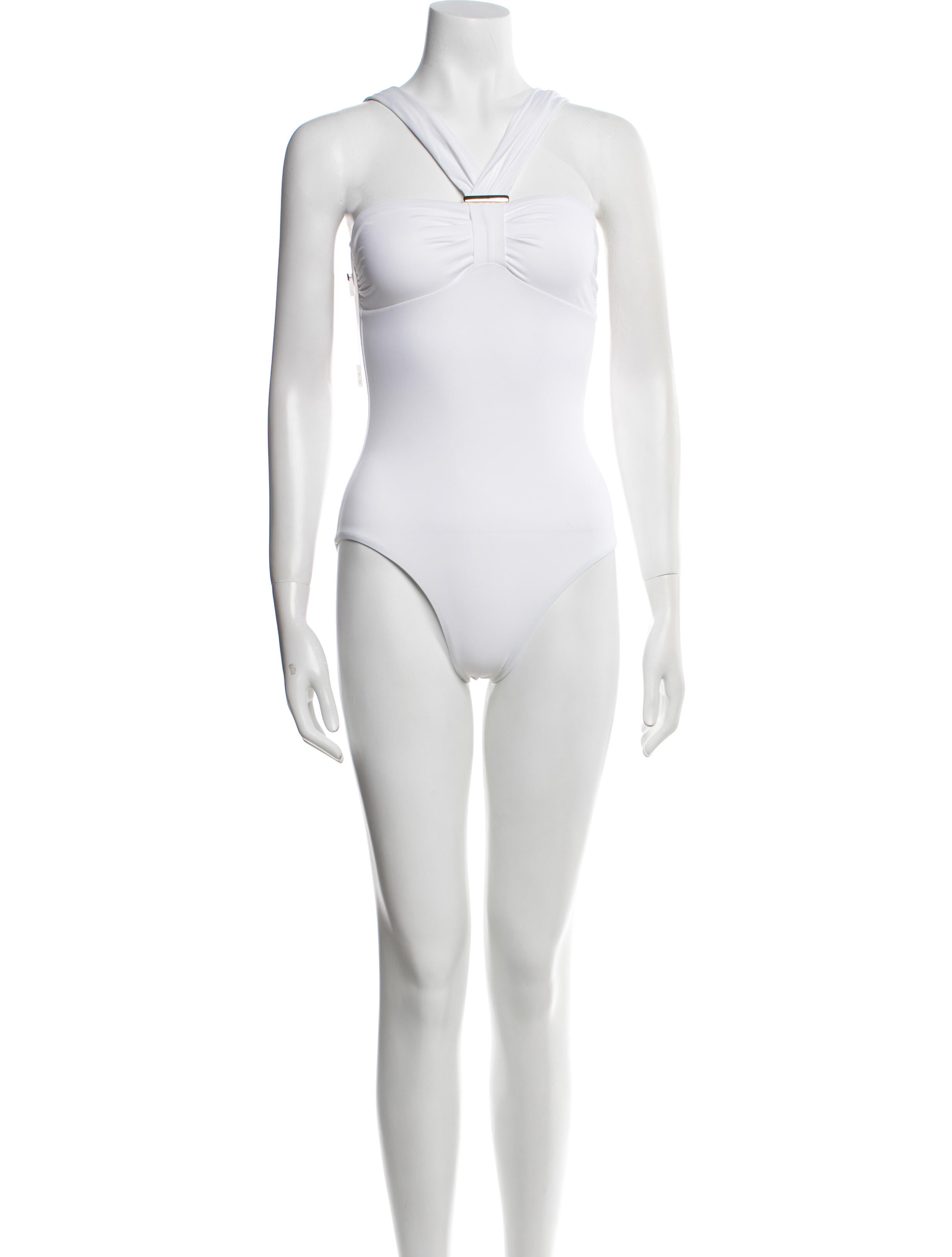 Melissa Odabash Square Neckline Sleeveless Bodysuit