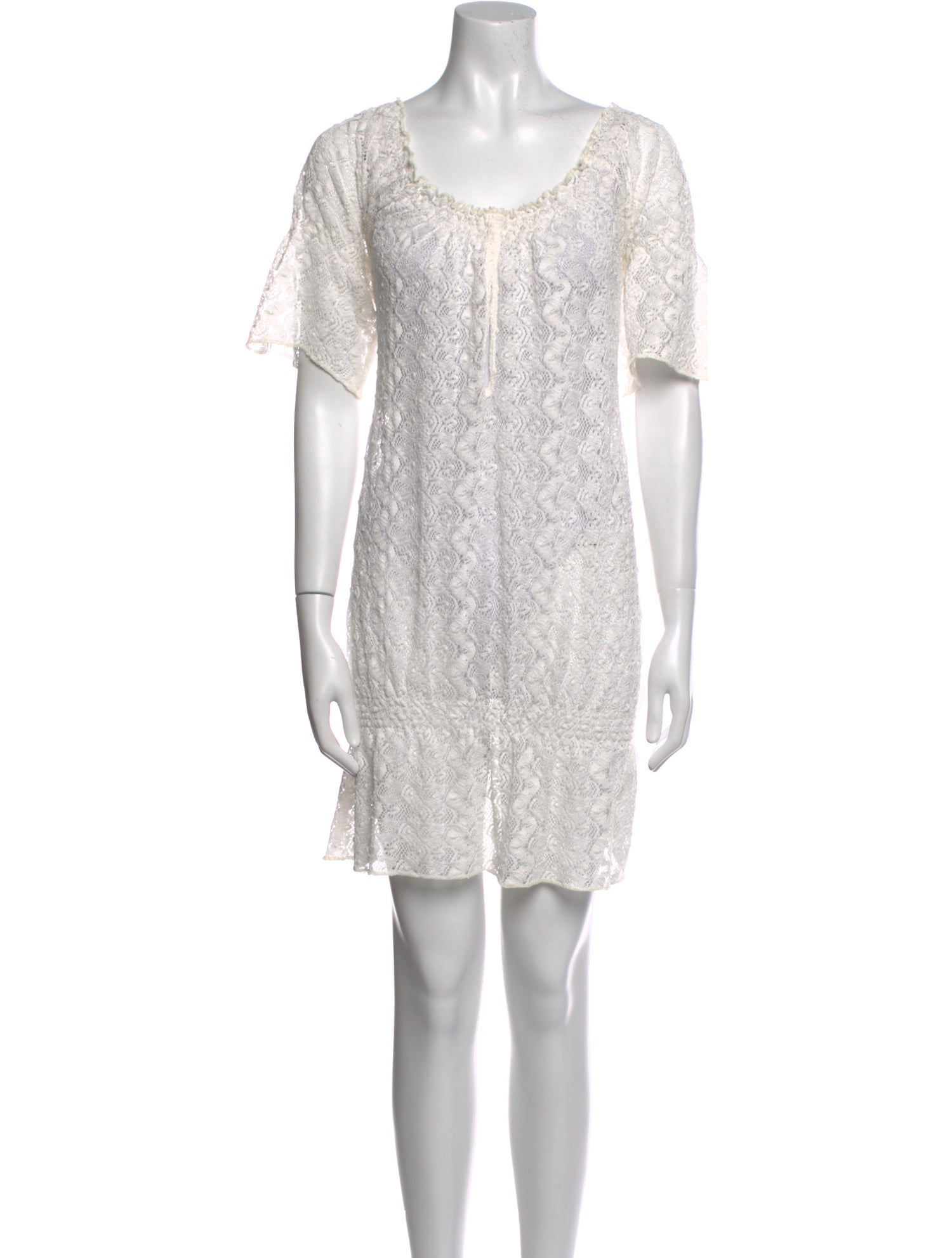 Melissa Odabash Scoop Neck Mini Dress