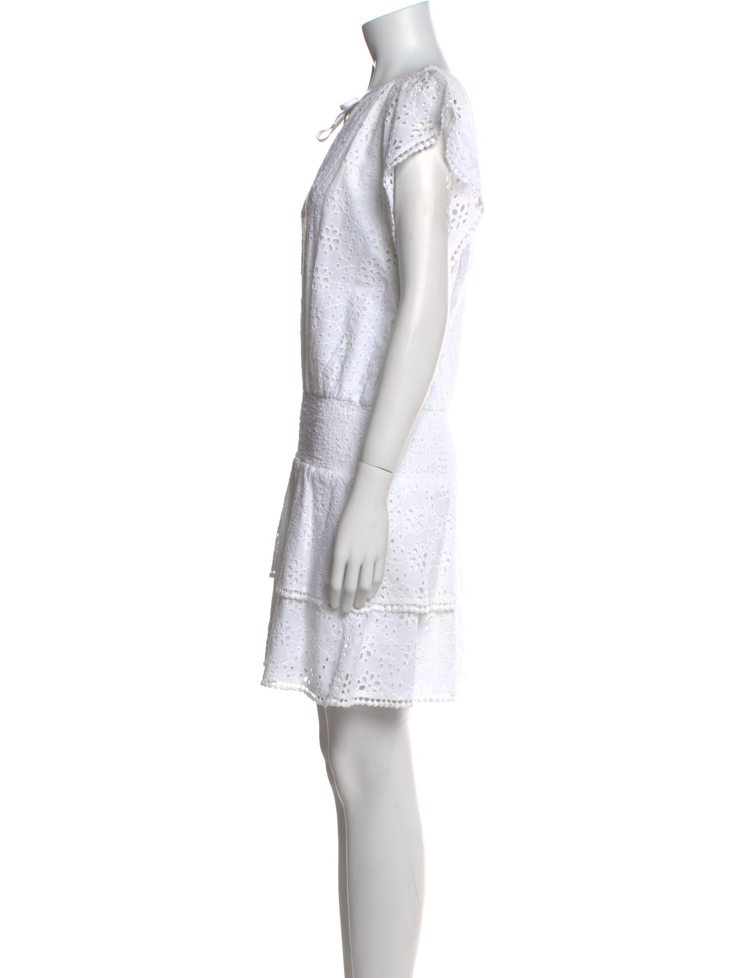 Melissa Odabash Tie Neck Mini Dress