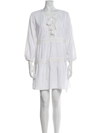 Melissa Odabash Scoop Neck Mini Dress