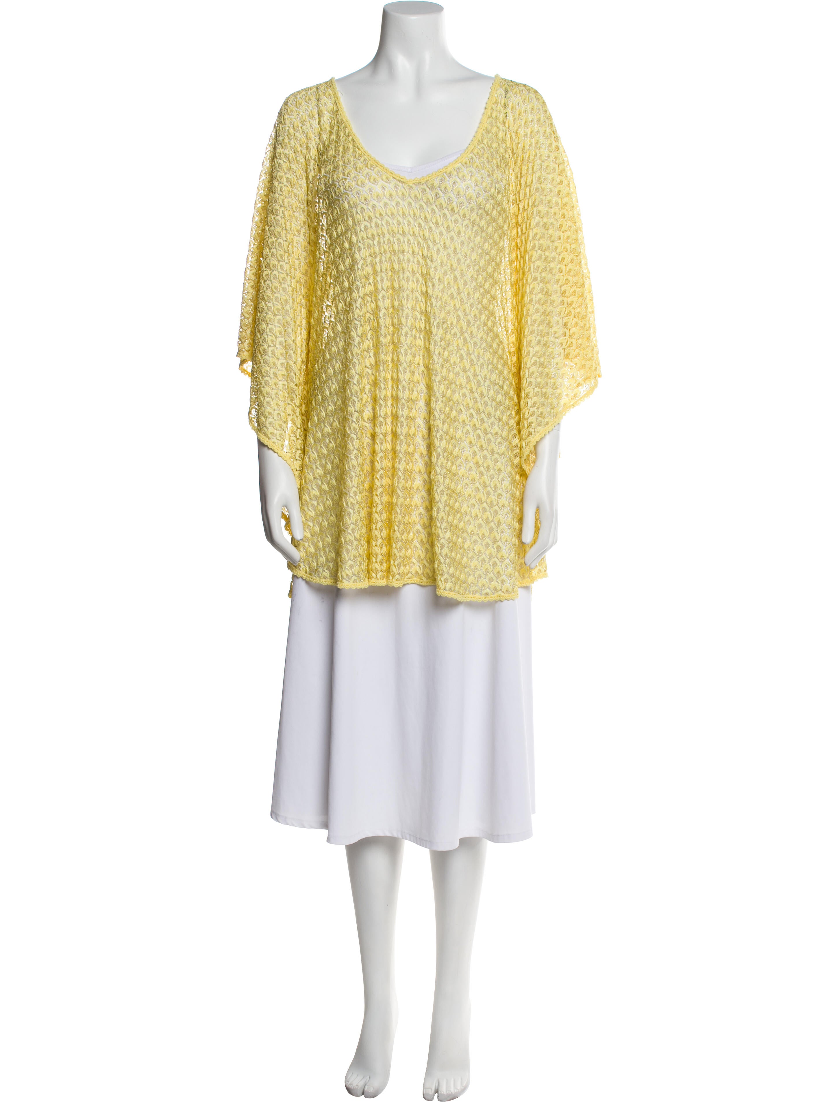 Melissa Odabash Printed Scoop Neck Tunic