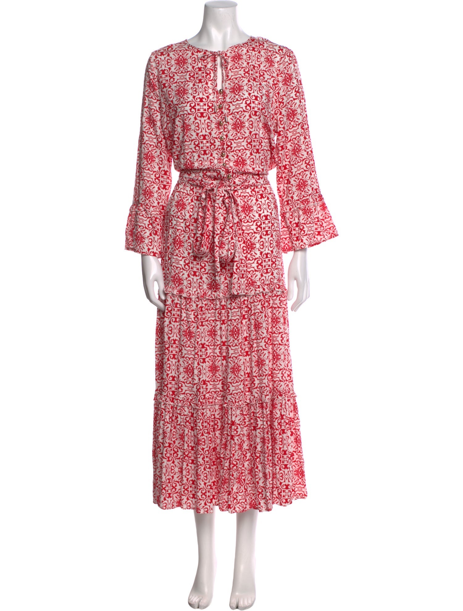 Melissa Odabash Floral Print Long Dress