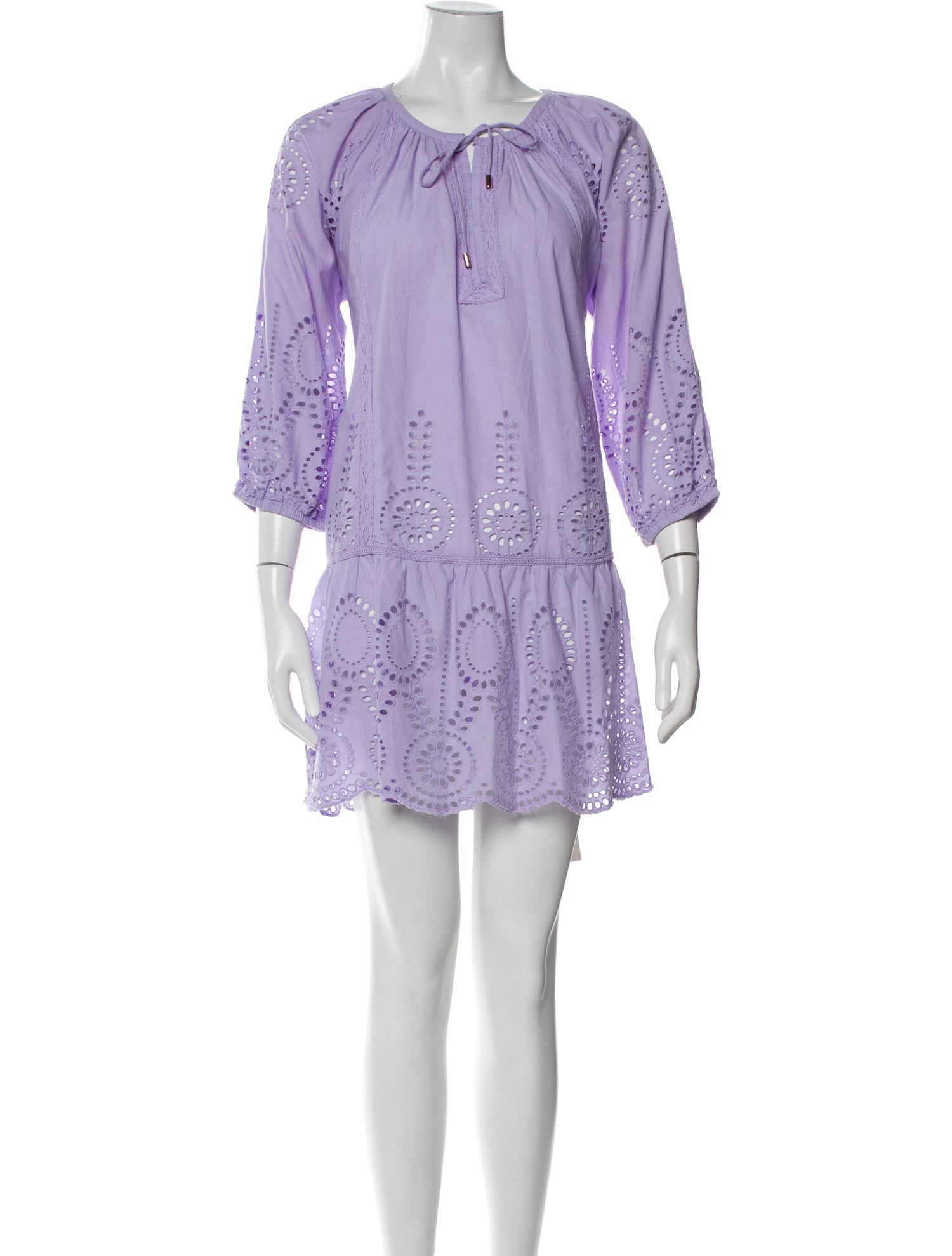 Melissa Odabash Scoop Neck Mini Dress